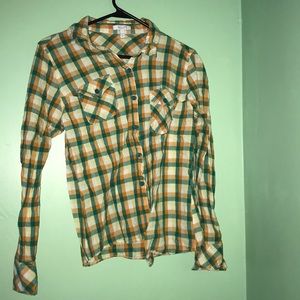 Plaid long sleeve shirt